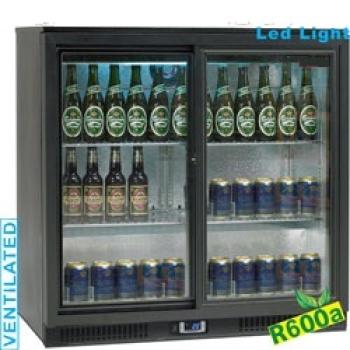 WR-TAB2-S3 TABS2/D-R6 (25) Back Bar Getränkekühler, belüftete, 2 Schiebetüren